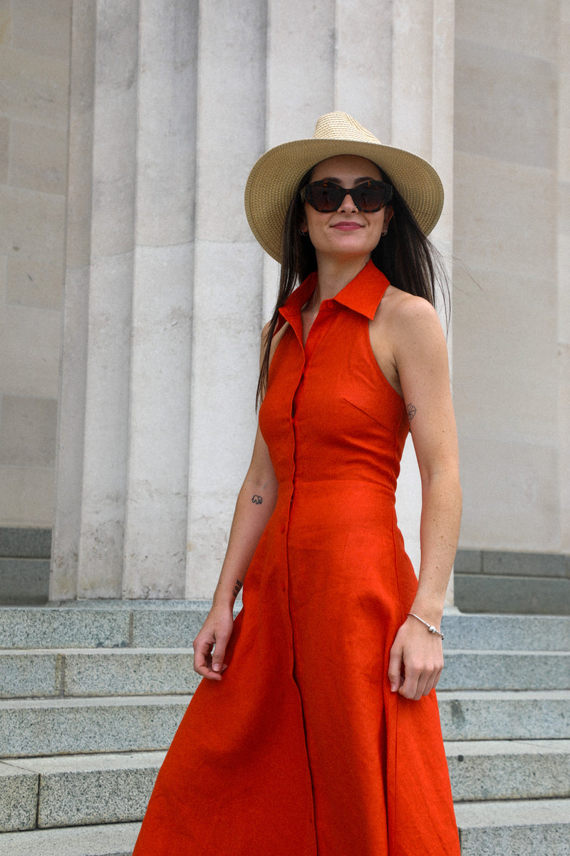 El Paseo Dress in Sunset | Olive & Oath