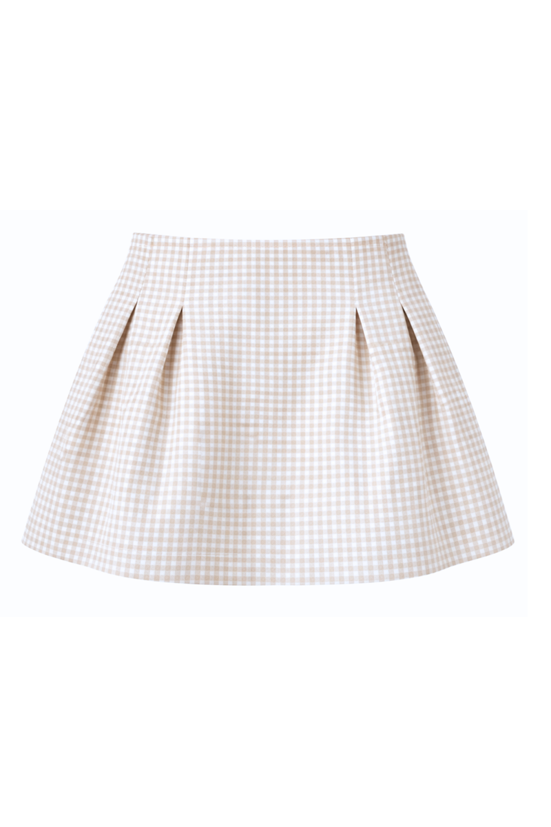 Riviera Linen Pleated Skirt