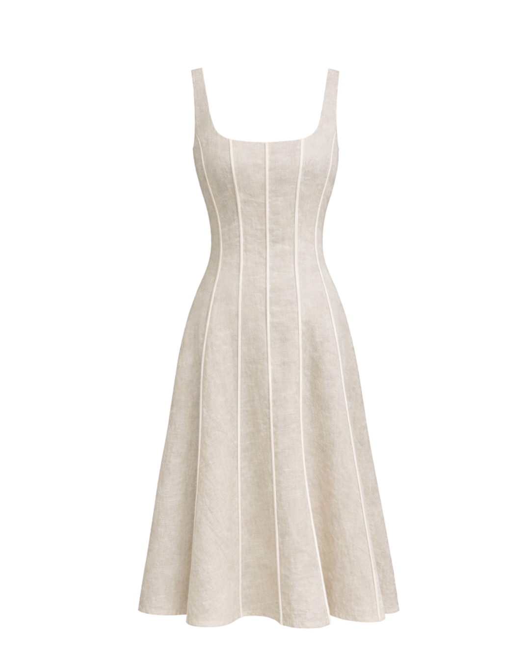 Torino Linen Dress in Oat