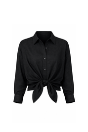 Sorrento Shirt in Jet | Olive & Oath