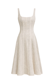 Torino Linen Dress in Oat | Olive & Oath