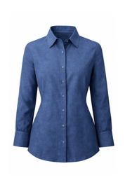 Como Collared Linen Shirt in Midnight | Olive & Oath