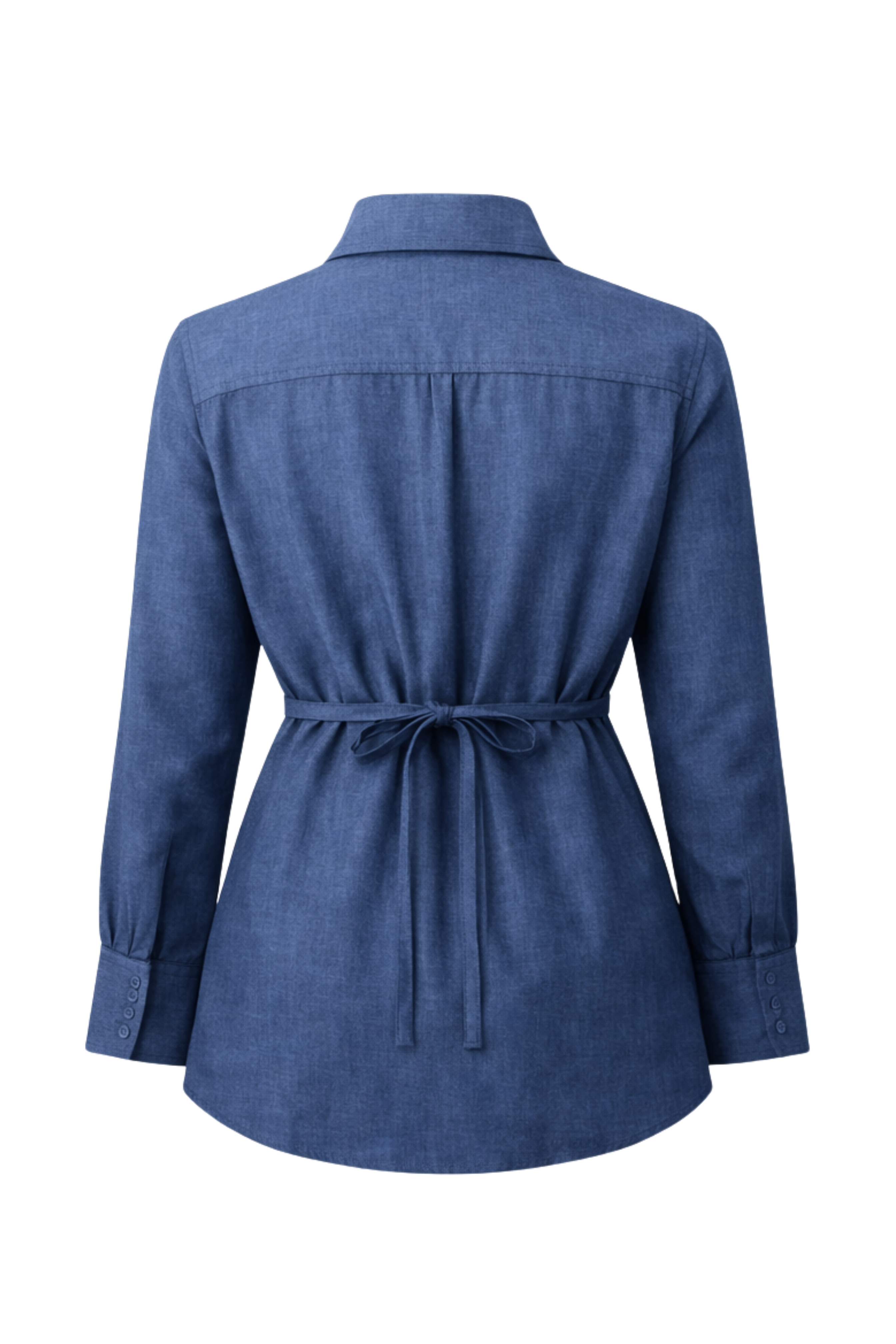 Como Collared Linen Shirt in Midnight | Olive & Oath