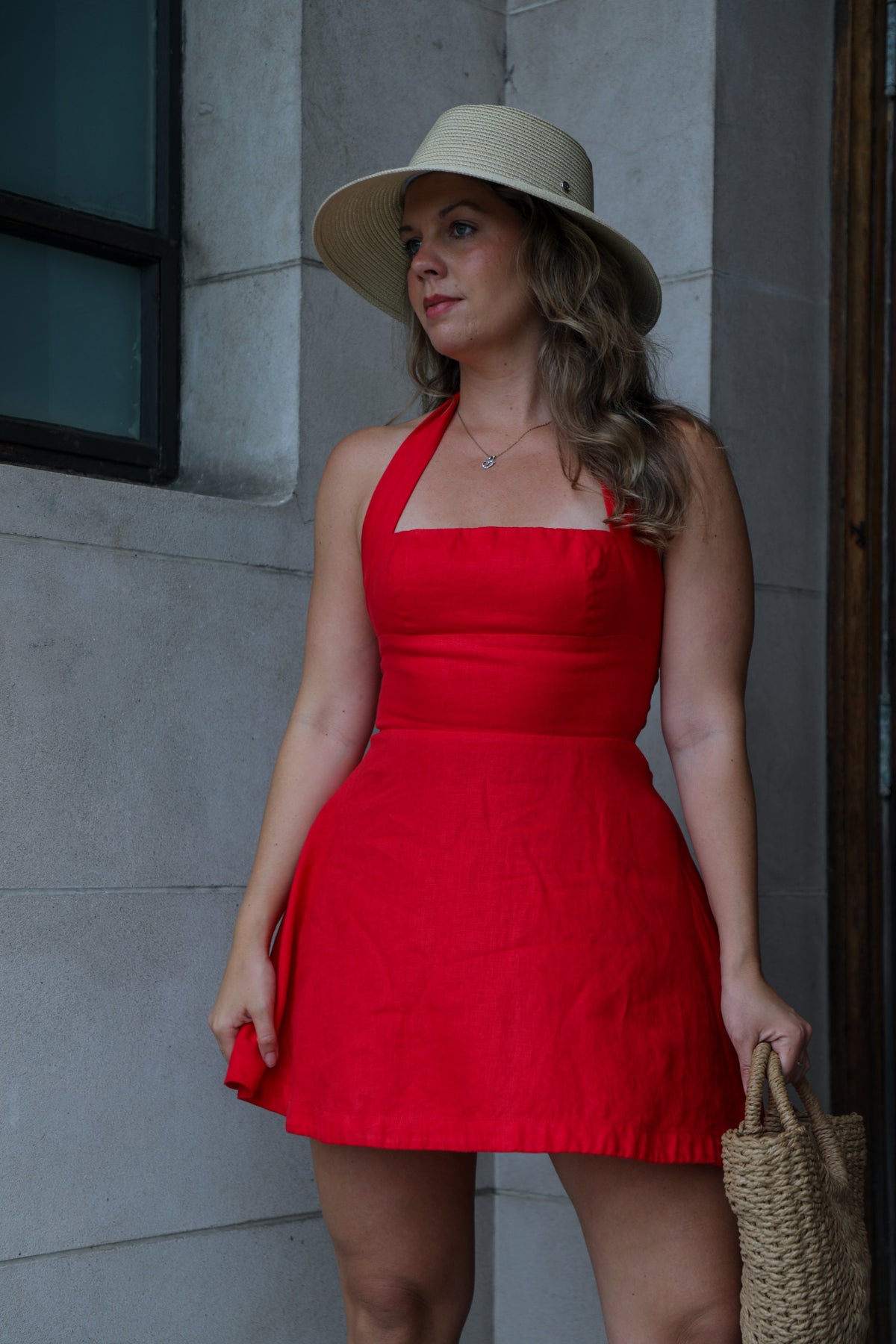 Cocktail Palma Dress in Ruby | Olive & Oath