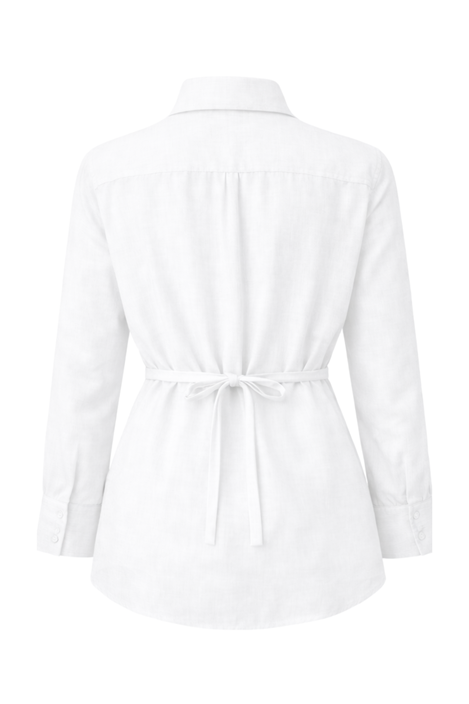 Como Collared Linen Shirt in Bianca | Olive & Oath