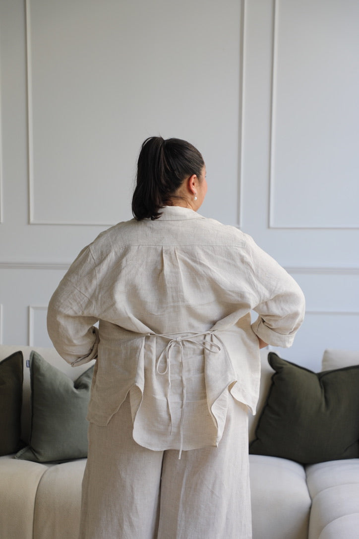 Como Collared Linen Shirt