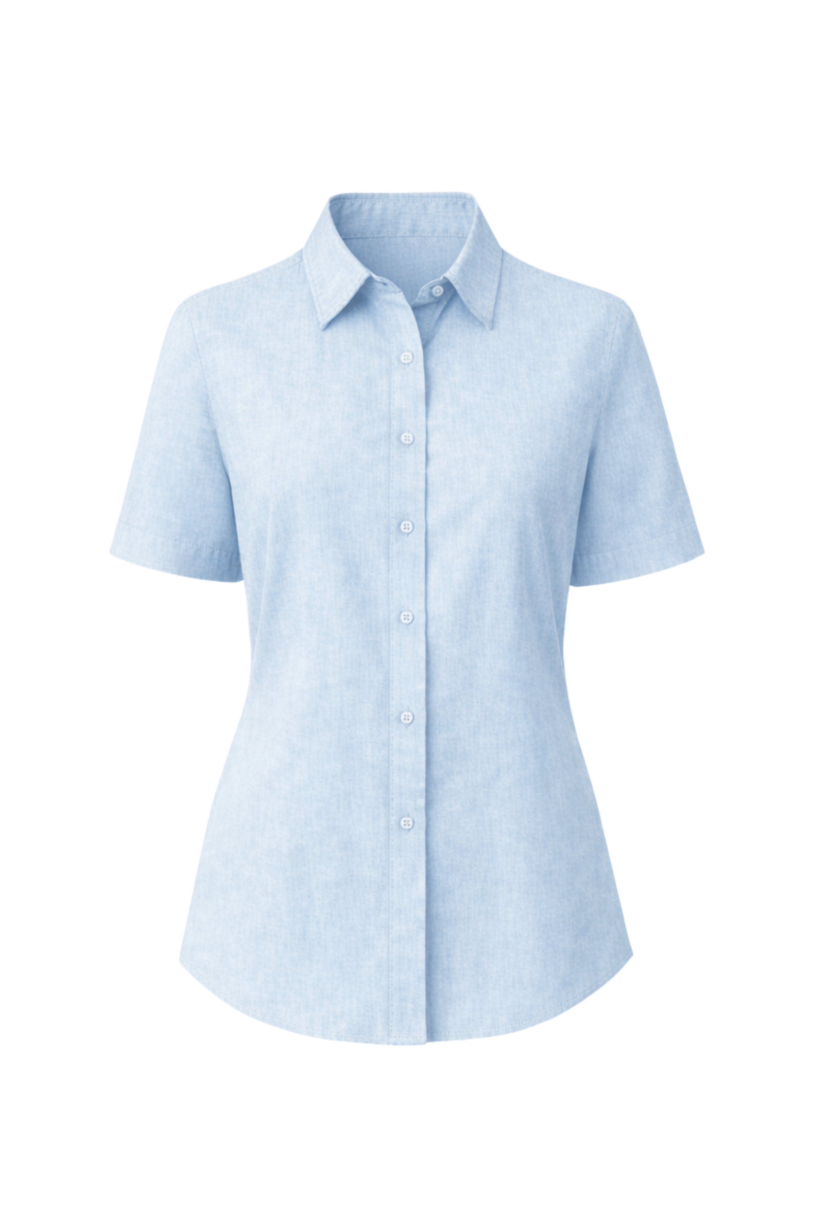 Como Collared Linen Shirt - Short Sleeve in French Blue | Olive & Oath