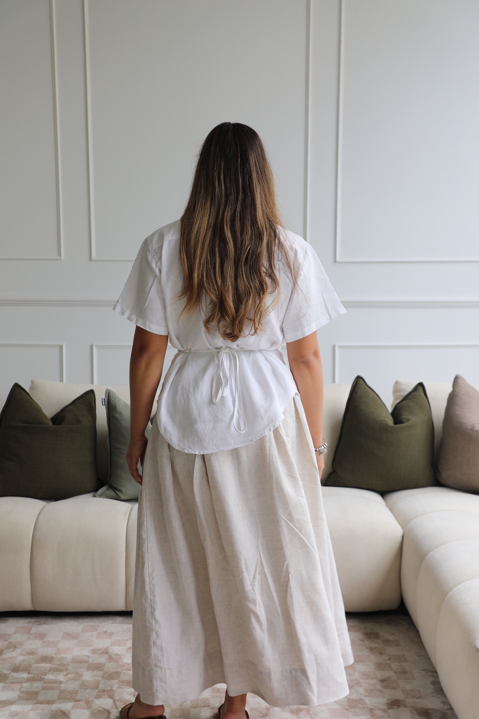 Como Collared Linen Shirt - Short Sleeve