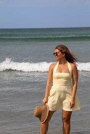 Cocktail Palma Dress in Creme | Olive & Oath