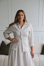 Como Collared Linen Shirt