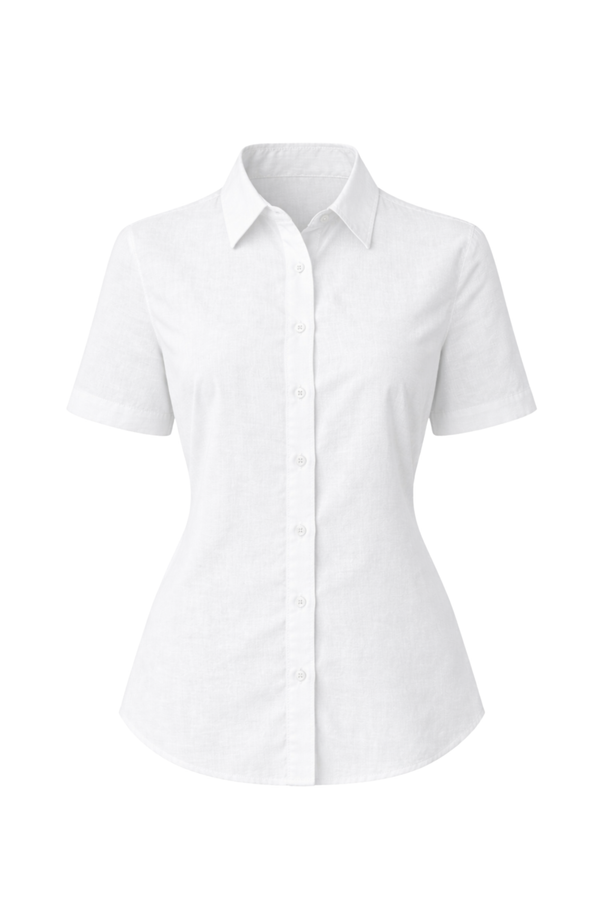 Como Collared Linen Shirt - Short Sleeve in Bianca | Olive & Oath