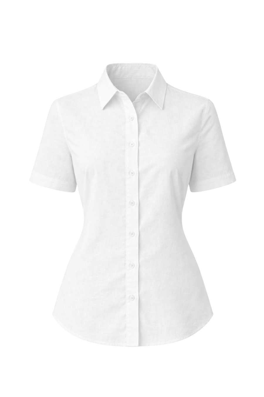 Como Collared Linen Shirt in Bianca