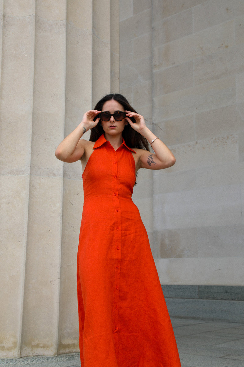 El Paseo Dress in Sunset | Olive & Oath