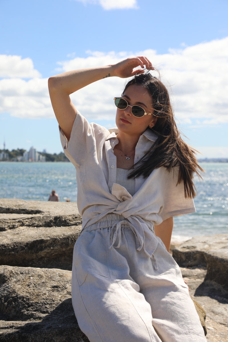 The Joshua Tree Top in Oat | Olive & Oath