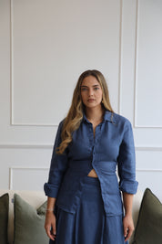 Como Collared Linen Shirt