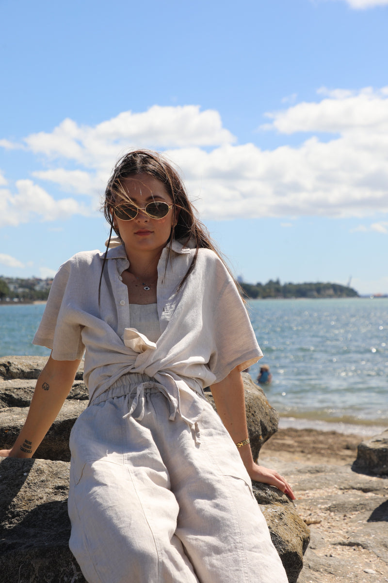 The Joshua Tree Top in Oat | Olive & Oath