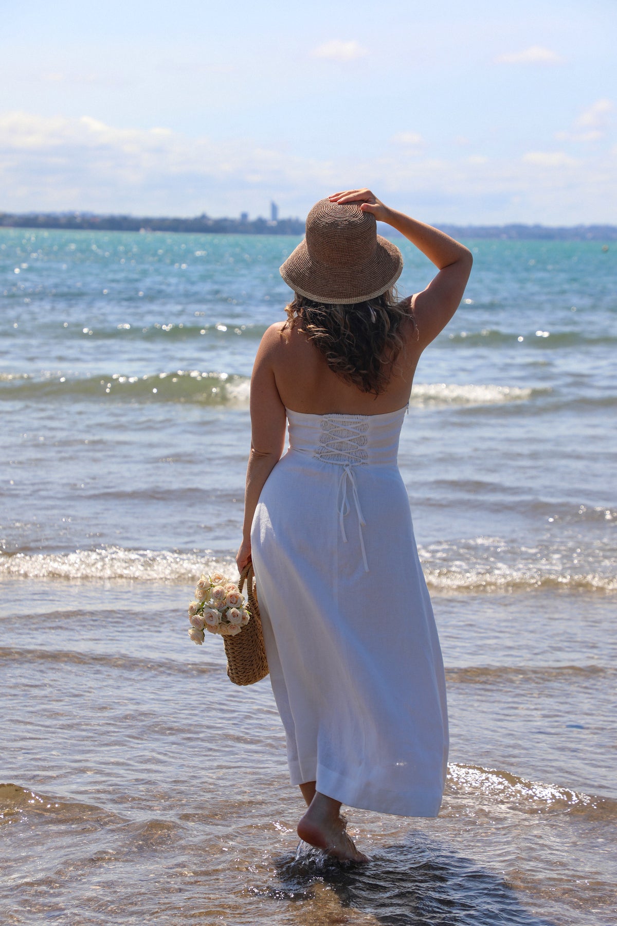 Palma Dress in Bianca | Olive & Oath