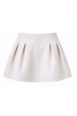 Riviera Linen Pleated Skirt