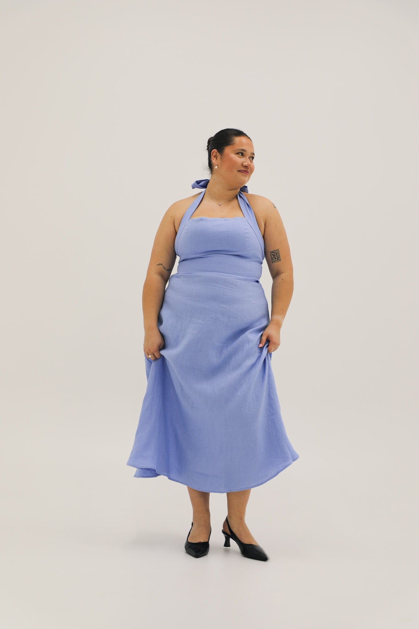 Palma Dress in Bluebell | Olive & Oath Super Petite / Bluebell Palma Dress in Bluebell | Olive & Oath Super Petite / Bluebell
