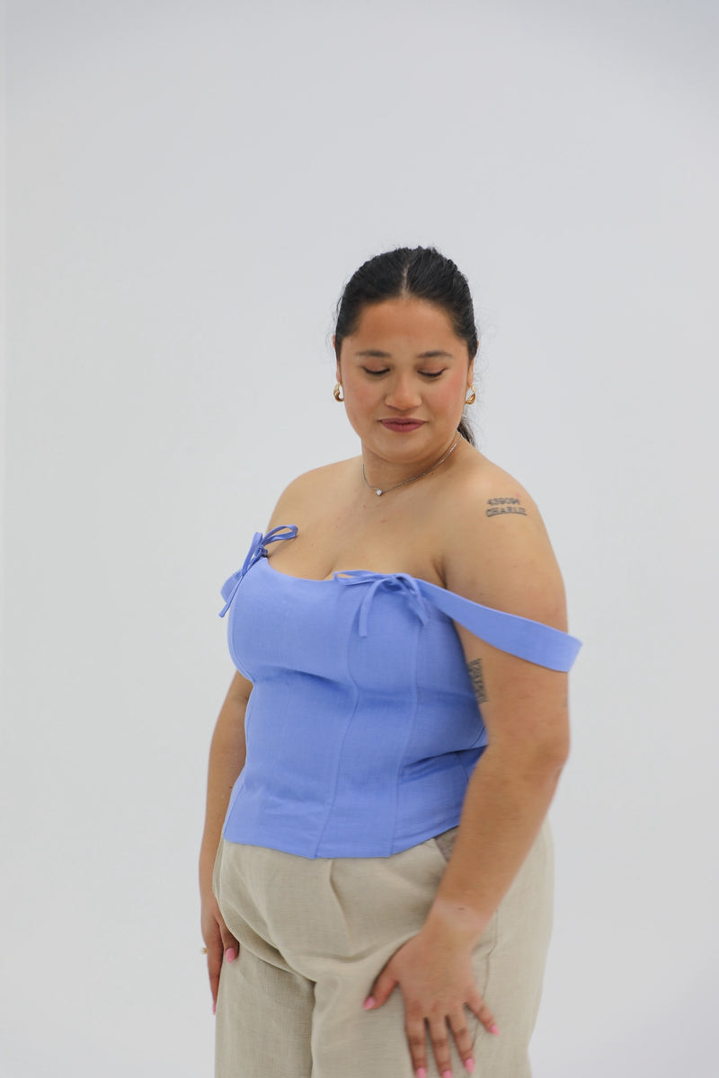 Venice Corset in Bluebell | Olive & Oath