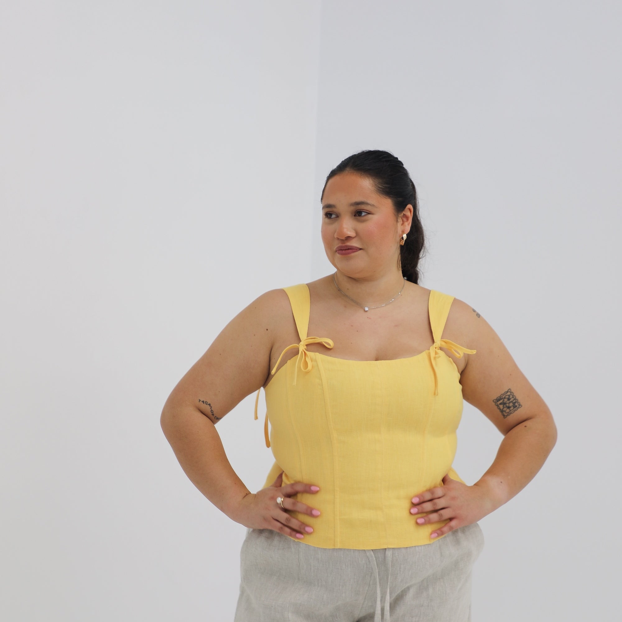 Venice Corset in Buttercup | Olive & Oath