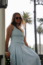 Riviera Square Neck Vest