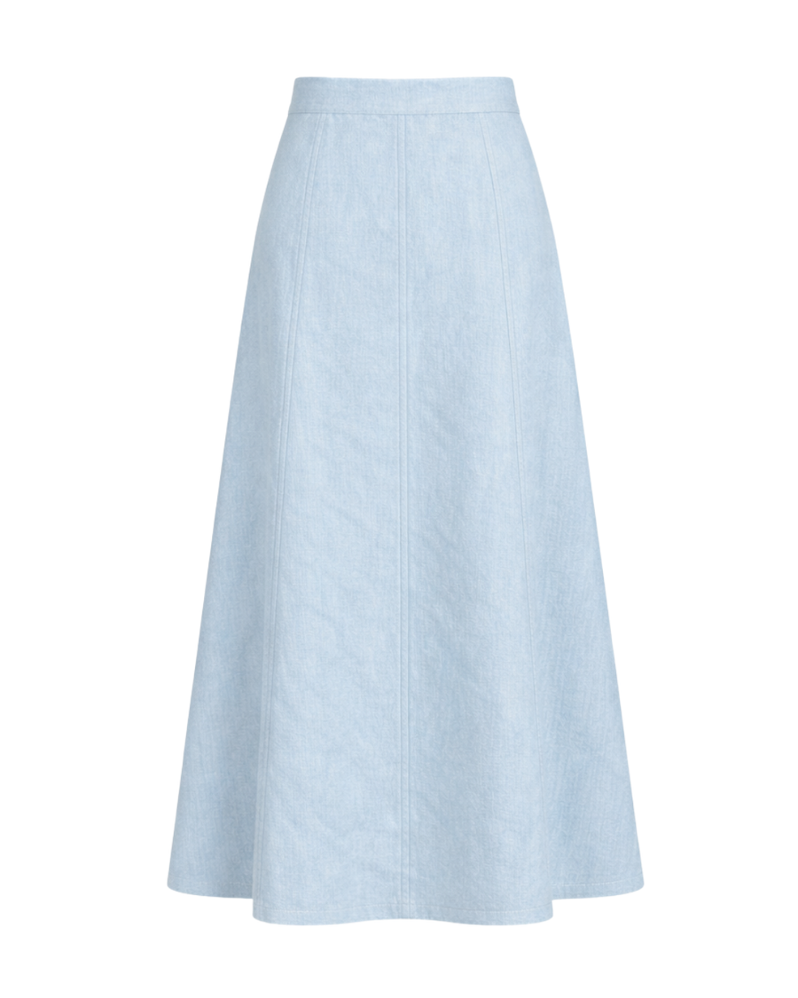 Murano A-Line Skirt in French Blue