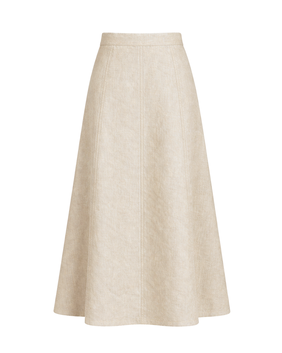 Murano A-Line Skirt in Oat