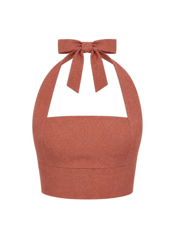 Palma Linen Top - Siena